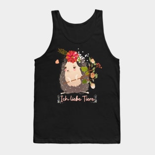 Igel Liebe Tiere Prinzessin Blumen Süß Tank Top